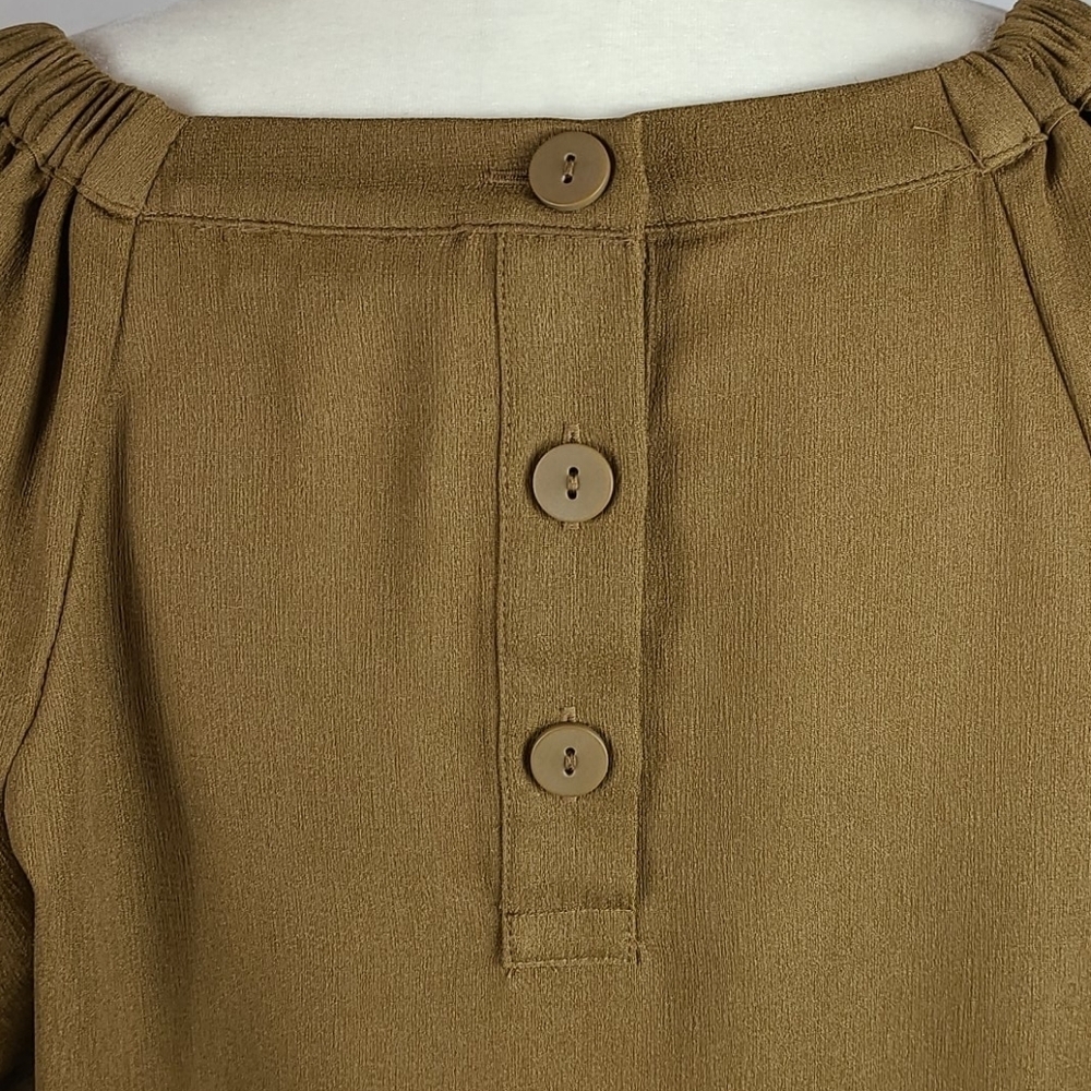 Prologue Olive Square-Neck Dolman Sleeve Blouse - Picture 7 of 13